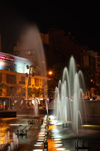 Wasserspiele am Paseo del Buen Pastor