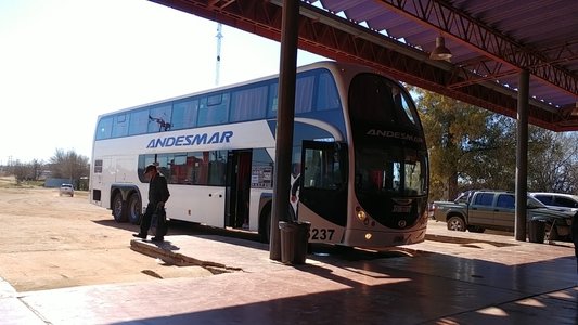 Unser Bus für 14 Stunden Fahrt nach Salta.