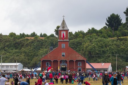 la fiesta de Jesús Nazareno en Caguach